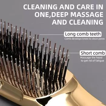 Салонная массажная расческа, высококачественные гальванизированные бытовые расчески для сухих и влажных волос, профессиональные расчески для гладких волос