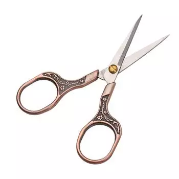 Салонные парикмахерские ножницы из нержавеющей стали, острые ножницы для стрижки бороды, бакенбарды бронзовый