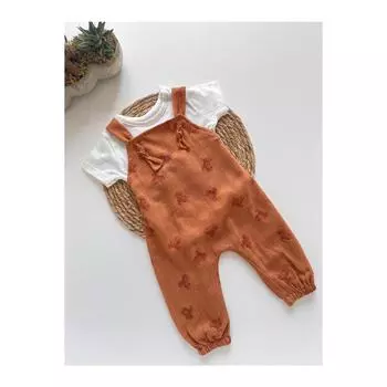 Салопе из муслиновой ткани Teddy Bear Baby Salopet