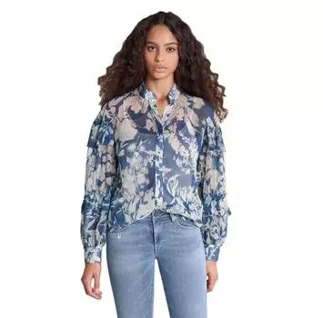 Salsa Jeans Floral Print блузка с длинным рукавом XS