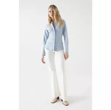 Salsa Jeans Lightweight Slim Fit рубашка с длинным рукавом S