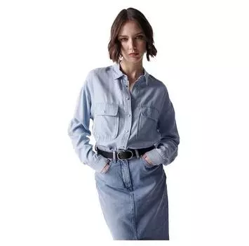 Salsa Jeans Lyocell рубашка с длинным рукавом L
