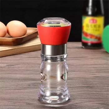 Salt And Pepper Mill Manual Food Grinders Spice Jar Containers Kitchen Gadgets Spice Bottles Glass Household Cooking Tool