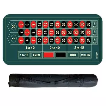 SALUDABLE Казино рулетка коврик стол легкий сумка для хранения набор 120см 60см