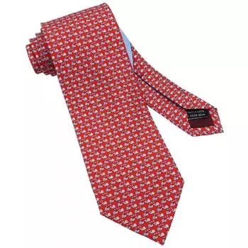 Salvatore Ferragamo 8cm Fer161 Ferragamo Tie Width Red Light Blue Tie Brand