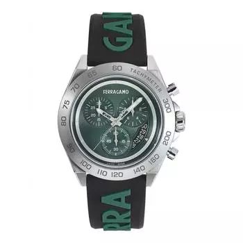 Salvatore Ferragamo Часы Ferragamo Urban Chrono с силиконовым покрытием из нержавеющей стали