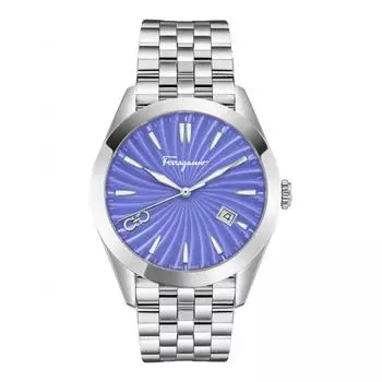 Salvatore Ferragamo Ferragamo Classic Bracelet Watch silver stainless steel purple