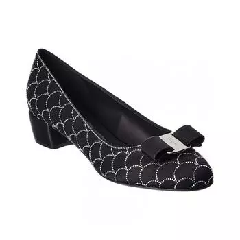 Salvatore Ferragamo Ferragamo Vara Bow Satin Pump