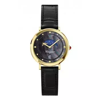 Salvatore Ferragamo Ferragamo Женские 36 мм Черные кварцевые часы SFUH00221 черные