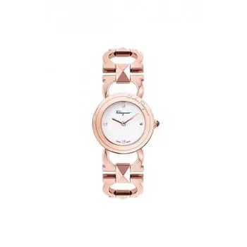 Salvatore Ferragamo Ferragamo Женские кварцевые часы золотого тона 25 мм SFMI00322 розовое золото