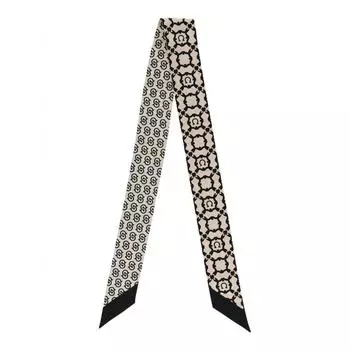 Salvatore Ferragamo Gancini Galore Printed Scarf Beige Khaki One Size