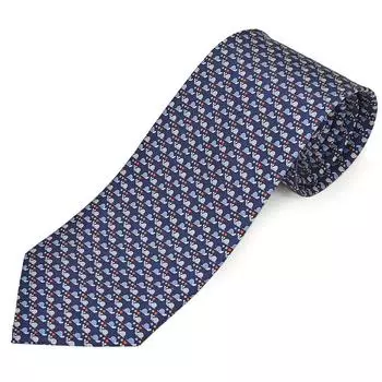 Salvatore Ferragamo Salvatore Ferragamo 8 см Efg002 350208 001 Синий галстук мужской Улитка