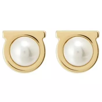 Salvatore Ferragamo Salvatore Ferragamo Gancini Pearl Stud Piercing 696 454 760 121 001