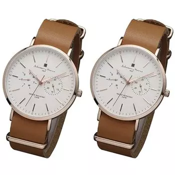 Salvatore Marra Watch Pair Watch Set of 2 [Salvatore Marra] SM15117-PGWHPGSM15117-PGWHPG Женские Мужские []