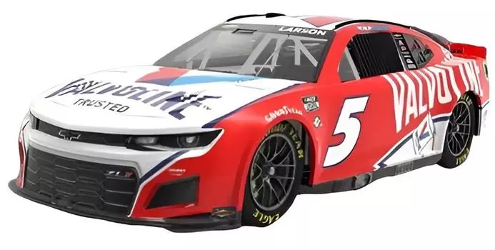Salvinos Jr Models NASCAR 2023 Camaro ZL1 Hendrix Motorsports Kyle Larson Valvoline Пластиковая модель SJMHMC2023KLV 1/24