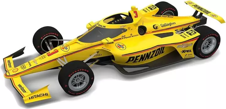 Salvinos Jr Models Team Penske Scott McLaughlin 2023 Indy 500 Plastic Model SJMPIMS2023SMI 1/20