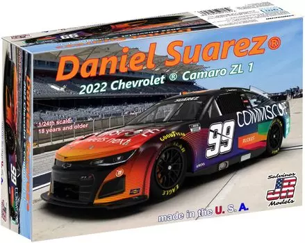 Salvinos Модель NASCAR 2022 Camaro ZL1 Trackhouse Racing Daniel Suarez Пластиковая модель SJMTHC2022DSP JR 1/24