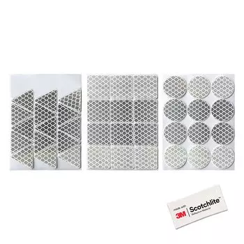 Salzmann 3M Outdoor Reflective Sticker Waterproof Sticker for and Helmets Made with 3M Diamond Grade Reflective Material Cars, Bikes,