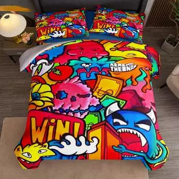 Sam And Max Duvet Cover Set without sheet King Queen Double Full Twin Single Size Bed Linen Set 140x210cm