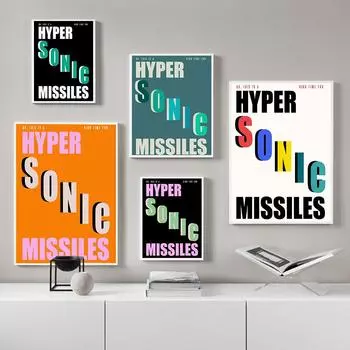 Сэм Фендер Hypersonic Missiles Lyrics Плакат Настенная картина Картина на холсте Постеры и принты для гостиной Украшение дома 21x30cm No Framed