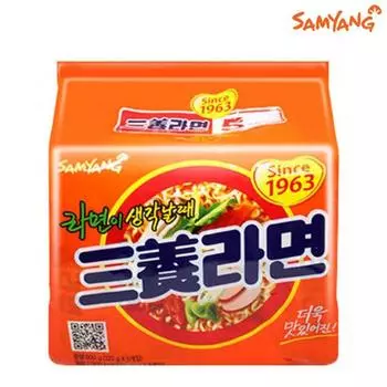 Самьянг Рамен в мешочке 120 г (5 пакетов) Кальмар игры от Netflix