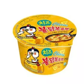 [Самьянг] Жареная лапша Булдак с сыром, большая чашка (Большая чашка рамена со вкусом сыра и острой курицы) 105g #1PCS