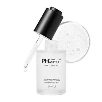 SAM U PH Sensitive Ampoule 30ml Moisturizing Niacinamide Ceramide Weakly Acidic Panthenol Hypoallergenic Skin Care Rough Skin Care pH Balance Ampoule