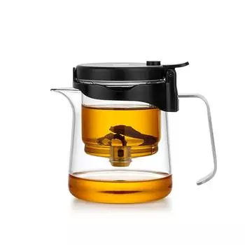SAMADOYO элегантная чашка с изоляцией и пузырьковым чайником, термостойкий стеклянный чайник, простая чайная чашка с фильтром 550ml прозрачный