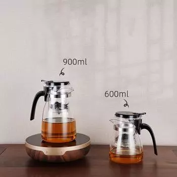 SAMADOYO элегантная чашка с изоляцией и пузырьковым чайником, термостойкий стеклянный чайник, простая чайная чашка с фильтром 600ML