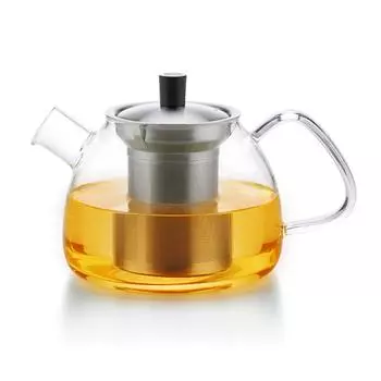 SAMADOYO термостойкий стеклянный чайник с фильтром, бытовой чайник большой емкости 470ML прозрачный