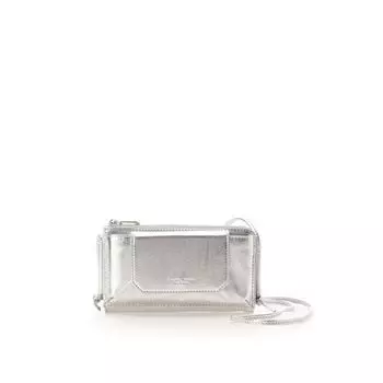 Samantha Thavasa Petit Choice Кожаная сумка-кроссбоди для смартфона с клапаном Женская