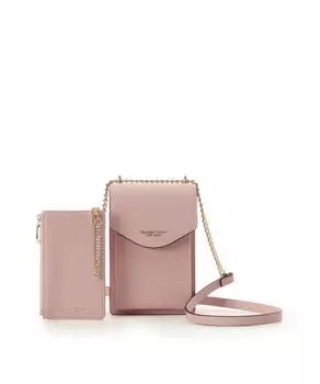 Samantha Thavasa Petit Choice Snap Smartphone Shoulder Bag for Women Multi-Case розовый