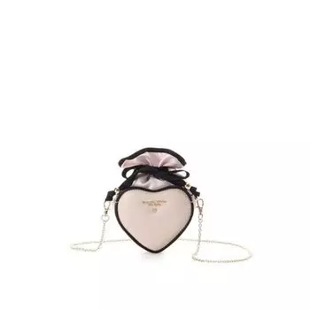 Samantha Thavasa Petit Choice Сумка-тележка Carry Heart Розово-бежевая, Двухцветный чехол,