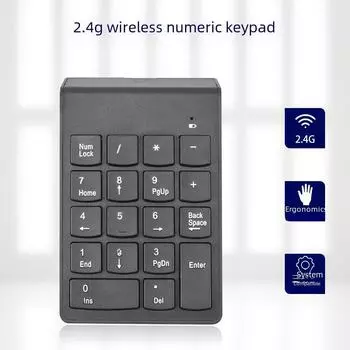 Самая продаваемая беспроводная цифровая клавиатура Chocolate со встроенным USB-приемником для кассовых аппаратов Double-headed Eagle, Numeric Keypad,