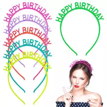 Самая продаваемая креативная повязка для волос с днем рождения, цветной торт, украшенная повязкой на голову для вечеринки по случаю дня рождения, головной убор в виде шляпы на день рождения.