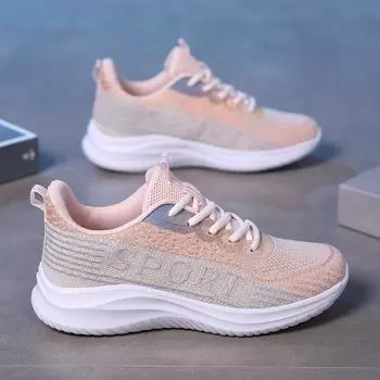 Самая продаваемая женская уличная обувь для отдыха, удобные кроссовки с градиентом, дышащие сетчатые дышащие кроссовки с низким верхом и градиентом 35