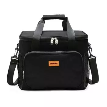 Samcos Большая емкость холодильника легкий мягкий 3 слоя изоляции складной ланч-бокс плечевой изолированный спортивный вишневый цвет кемпинговый ящик, 30 л,