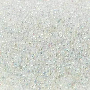 Samcos Bubble Resin Capsul 200 г, не круглые микростеклянные жемчужины Aurora, аксессуары ручной работы для ногтей, декоративные наполнители, бусины, бусины, прибл.