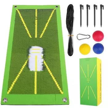 Samcos Golf Practice Golf 25 x 50 Leaves Golf Practice Trajectory Practice Duffing Practice Подходит для использования в помещении и на улице Коврик, Коврик, см, Марки,