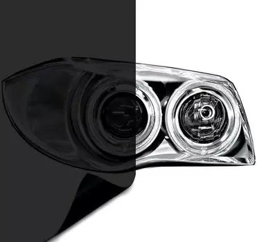 Samcos Headlight Eyeline Car Seal Защитная пленка на фаре УФ-герметик Простая в установке пленка, Пленка, Тип, 30x120 см, Хвост, Защита, Тип, (черный)