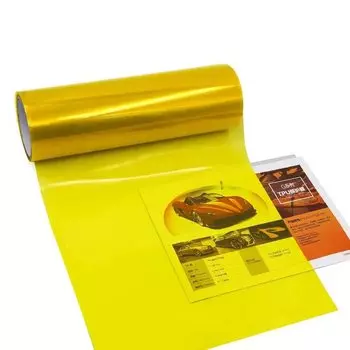 Samcos Headlight Eyeline Car Seal Защитная пленка на фаре УФ-герметик Простая в установке пленка, Пленка, Тип, 30x120 см, Хвост, Защита, Тип, (желтый)