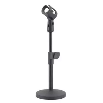 Samcos Microphone Tabletop Microphone Adjustable Height and Tabletop Universal Microphone Clip Convenient Stand, Stand, Angle, Type, Included, Item,