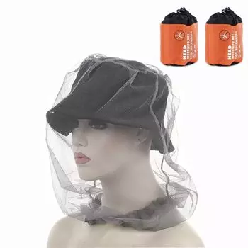Samcos Outdoor Insect Repellent Head Set of Mosquito Insect Type to Wear Over a Mosquito Repellent Face Garden Farm Unisex Net, Net, 2, Net,