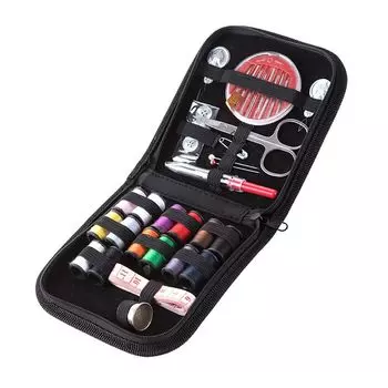 Samcos Шитье Шитье 14 цветов Домашние швейные инструменты Швейная одежда Домашний унисекс сумка для хранения Набор, Набор, Нитки, Портативный, Вышивка, Рукоделие, Использование, чёрный