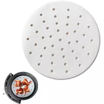 Samcos Steamer Sheets for 50 Disposable Steamer Dim Sweets Cooking Cooking Paper for Chinese Round Steamers, Sheets, Sheets, Paper, Round, Perforated,