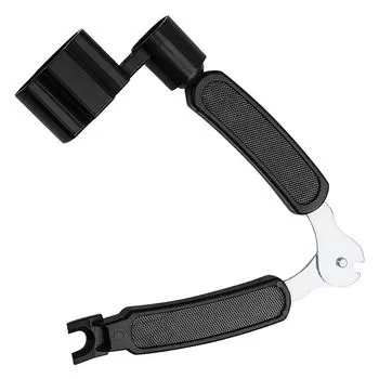 Samcos String Winder Black 3in1 Tool String Winder Техническое обслуживание струн акустической гитары Устройство для поворота колков гитары Устройство для извлечения штифтов для бриджа Щипцы Инструмент для обслуживания