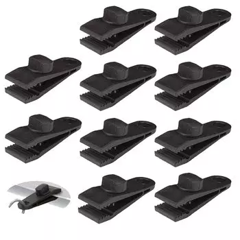 Samcos Tent Clip Fixed Clip Set of 10 Windproof Fixed Plastic Parts Clip Holder for Tarp Camping Fixed Outdoor Camping Fixed Were Were Were Were Were Were Were Were Were Were