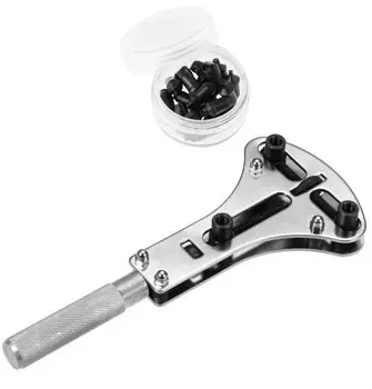 Samcos Watch Three Point Watch Compatible with Large For Removing the Back Replacing the Opener, Tool, Watches, Cover, Battery, etc.