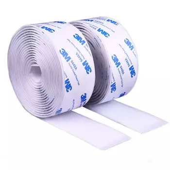 Samcos Zipper Strong Magic Strong Adhesive Heat Screen Set of White 30mm x Длина Ленты, Лента, Двусторонняя Лента, Подложка, Мужская/Женская, Устойчивая,