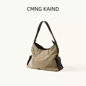 [Same Style as Jiang Qiming] Tracking Travel Hobo Bag Large Capacity Totes Female New Arrival Work Clothing Crossbody Computer Bag